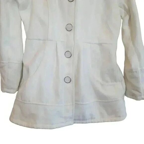 Vanity Women's Winter White Poly/Wool Fleece Lined Jacket with Hood - Picture 3 of 14